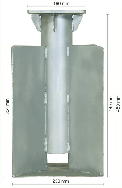 UniversalBodenanker silber